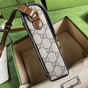 GUCCI HORSEBIT 1955 MINI BAG BROWN GG SUPREME 625615 SIZE 11.5 CM - 6