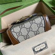 GUCCI HORSEBIT 1955 MINI BAG BROWN GG SUPREME 625615 SIZE 11.5 CM - 2