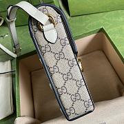 GUCCI HORSEBIT 1955 MINI BAG WHITE GG SUPREME 625615 SIZE 11.5 CM - 4