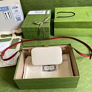 GUCCI INTERLOCKING G MINI BAG WHITE 658230 SIZE 17 CM - 3