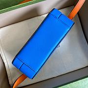 GUCCI INTERLOCKING G MINI BAG BLUE 658230 SIZE 17 CM - 4