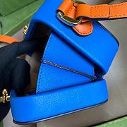 GUCCI INTERLOCKING G MINI BAG BLUE 658230 SIZE 17 CM - 3