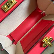 GUCCI INTERLOCKING G MINI BAG RED 658230 SIZE 17 CM - 4