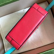 GUCCI INTERLOCKING G MINI BAG RED 658230 SIZE 17 CM - 3