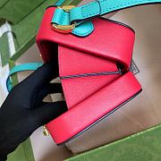 GUCCI INTERLOCKING G MINI BAG RED 658230 SIZE 17 CM - 2