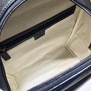 GUCCI PRINT LEATHER BACKPACK BLACK 547834 SIZE 32 CM - 5