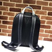GUCCI PRINT LEATHER BACKPACK BLACK 547834 SIZE 32 CM - 6