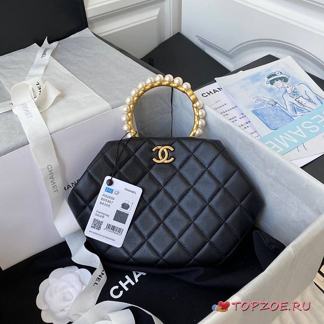 CHANEL CLUTCH BLACK AS2609 SIZE 30 x 25 x 4.5 CM - 1