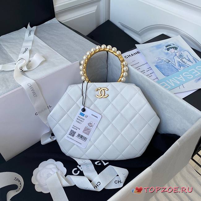 CHANEL CLUTCH WHITE AS2609 SIZE 30 x 25 x 4.5 CM - 1