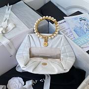 CHANEL CLUTCH WHITE AS2609 SIZE 30 x 25 x 4.5 CM - 4