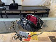 CHANEL SUPPLE LEATHER  CLUTCH WITH CHAIN BLACK AS2493 SIZE 22 CM - 6