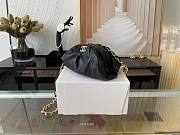CHANEL SUPPLE LEATHER  CLUTCH WITH CHAIN BLACK AS2493 SIZE 22 CM - 5