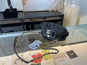 CHANEL SUPPLE LEATHER  CLUTCH WITH CHAIN BLACK AS2493 SIZE 22 CM - 2
