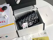 CHANEL Quilted Patent Leather Silver-tone Classic Rectangular Mini Flap Bag - 4