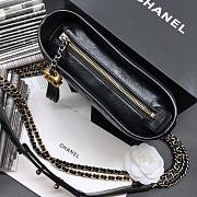 CHANEL GABRIELLE CHEVRON HOBO BAG BLACK 20CM - 6