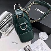 CHANEL GABRIELLE CHEVRON HOBO BAG EMERALD GREEN 20CM - 3