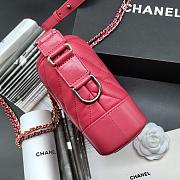CHANEL GABRIELLE CHEVRON HOBO BAG RED 20CM - 4