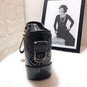CHANEL GABRIELLE HOBO BAG BLACK 20CM - 2