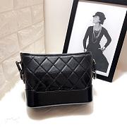 CHANEL GABRIELLE HOBO BAG BLACK 20CM - 3