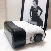 CHANEL GABRIELLE HOBO BAG BLACK/WHITE 20CM - 4