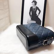 CHANEL GABRIELLE HOBO BAG BLACK/HAZE BLUE 20CM - 2