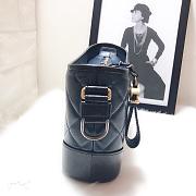 CHANEL GABRIELLE HOBO BAG BLACK/HAZE BLUE 20CM - 3