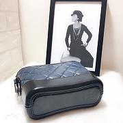 CHANEL GABRIELLE HOBO BAG BLACK/HAZE BLUE 20CM - 5