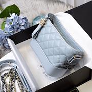 CHANEL GABRIELLE HOBO BAG BABY BLUE 20CM - 5