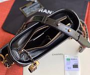 CHANEL GABRIELLE WITH BI-COLOR CHAIN STRAP BLACK 20CM - 2