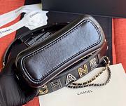 CHANEL GABRIELLE WITH BI-COLOR CHAIN STRAP BLACK 20CM - 4