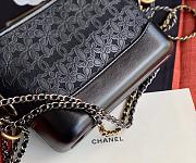 CHANEL GABRIELLE WITH BI-COLOR CHAIN STRAP BLACK 20CM - 5