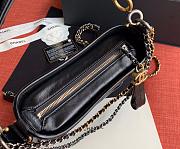 CHANEL GABRIELLE WITH BI-COLOR CHAIN STRAP BLACK 20CM - 6
