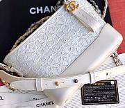CHANEL GABRIELLE WITH BI-COLOR CHAIN STRAP WHITE 20CM - 5