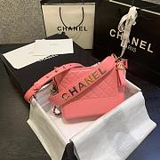 CHANEL GABRIELLE SMALL HOBO BAG PINK 20CM - 1