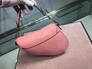 DIOR MINI SADDLE BAG BLUSH M0447 SIZE 19.5 CM - 2