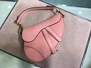 DIOR MINI SADDLE BAG BLUSH M0447 SIZE 19.5 CM - 4