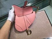 DIOR MINI SADDLE BAG BLUSH M0447 SIZE 19.5 CM - 6