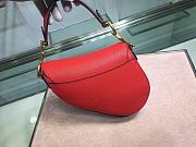 DIOR MINI SADDLE BAG RED M0447 SIZE 19.5 CM - 5
