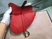 DIOR MINI SADDLE BAG RED M0447 SIZE 19.5 CM - 4