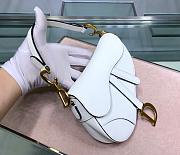 DIOR MINI SADDLE BAG WHITE M0447 SIZE 19.5 CM - 6