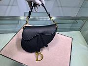 DIOR MINI SADDLE BAG BLACK M0447 SIZE 19.5 CM - 1