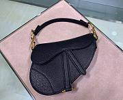 DIOR MINI SADDLE BAG BLACK M0447 SIZE 19.5 CM - 6