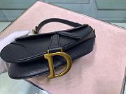 DIOR MINI SADDLE BAG BLACK M0447 SIZE 19.5 CM - 4