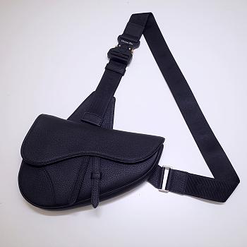 DIOR SADDLE BAG BLACK O093 SIZE 28.6 CM