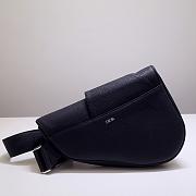 DIOR SADDLE BAG BLACK O093 SIZE 28.6 CM - 5