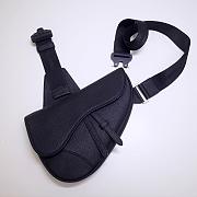 DIOR SADDLE BAG BLACK O093 SIZE 28.6 CM - 4