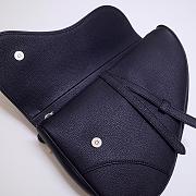 DIOR SADDLE BAG BLACK O093 SIZE 28.6 CM - 2