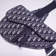 DIOR SADDLE BAG BLUE OBLIQUE O093 SIZE 28.6 CM - 4