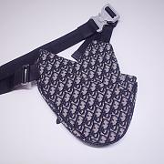 DIOR SADDLE BAG BLUE OBLIQUE O093 SIZE 28.6 CM - 5