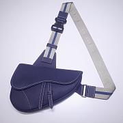 DIOR SADDLE BAG BLUE O093 SIZE 28.6 CM - 1